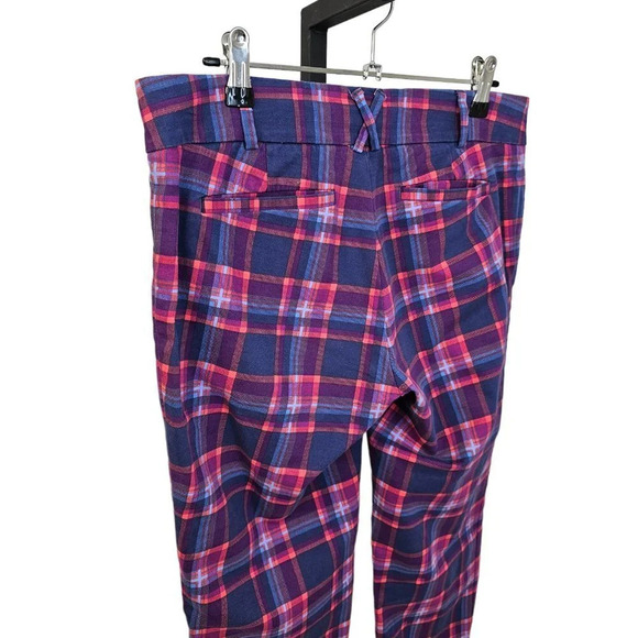 Anthropologie Cartonnier Womens Plaid Charlie Ankle Pants Size 4 - Picture 5 of 8